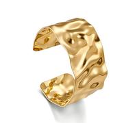 XIAGAW Bracciale Oro Donna, Bracciale Dorato Donna, Bracciale Rigido Oro, Bracciale Donna, Braccialetti Regolabili Oro, Gioielli in Oro da Donna, Regali di Compleanno per Ragazze e Donne (C)