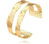 XIAGAW Bracciale Oro Donna, Bracciale Dorato Donna, Bracciale Rigido Oro, Bracciale Donna, Braccialetti Regolabili Oro, Gioielli in Oro da Donna, Regali di Compleanno per Ragazze e Donne (B)