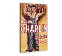 XIAGN Poster del film Charles Chaplin Modern Times su tela, decorazione artistica da parete per soggiorno, camera da letto, 30 x 45 cm