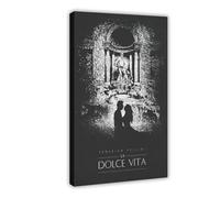 XIAGN Poster del film La Dolce Vita su tela, decorazione artistica da parete per soggiorno, camera da letto, 60 x 90 cm