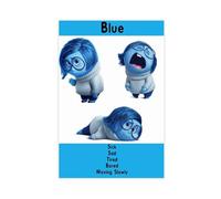 XIAGN Poster su tela blu con scritta "The Zones Of Regulation", decorazione artistica da parete per soggiorno, camera da letto, 20 x 30 cm