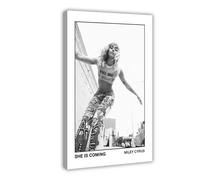 XIAGN Poster su tela con copertina di Miley Cyrus con copertina dell'album "She is Coming", decorazione per camera da letto, ufficio, camera da letto, regalo, 30 x 45 cm
