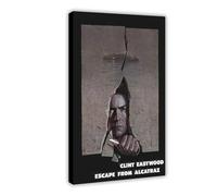 XIAGN Poster su tela del film Escape From Alcatraz, decorazione per camera da letto, ufficio, stanza, regalo, 20 x 30 cm