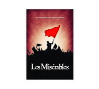 XIAGN Poster su tela del film Les Misérables, decorazione per camera da letto, ufficio, camera da letto, regalo, 50 x 75 cm