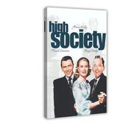 XIAGN Poster su tela, motivo: High Society, decorazione per camera da letto, ufficio, stanza, regalo, 30 x 45 cm
