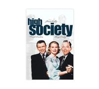 XIAGN Poster su tela, motivo: High Society Old Movie, decorazione per camera da letto, ufficio, camera da letto, regalo, 50 x 75 cm