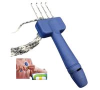 XIAGPAT Latch Hook Tool, Portable Cord Knitting Needle, Set of 3 Crocheting Hooks for Binding-off And Edging, Necessary Crafting Supplies for Knitting Projects