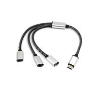XIAHIOPT Cavo sdoppiatore USB C maschio a 3 USB C femmina, cavo splitter USB Y per dispositivi con maniglia da gioco