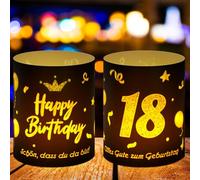 Xialvyu Decorazione da tavolo per 18 anni, 12 pezzi, decorazione da tavolo per 18 anni, decorazione da tavolo, atmosfera per 18. Regalo di compleanno, adatto per candeline, colore nero