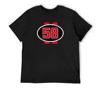 XIANG LIU JI Couple Light Camisa Red Men SIC Marco Simoncelli 58 T-Shirt Mens Unisex Black Tees S