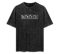 XIANG LIU JI Genius Periodic Table Science/Maths Physics T-Shirt Mens Unisex Black Tees M