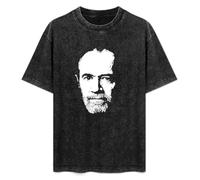 XIANG LIU JI George Carlin T-Shirt Mens Unisex Black Tees S