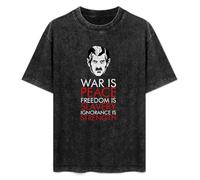 XIANG LIU JI George Orwell 1984 T-Shirt Mens Unisex Black Tees M