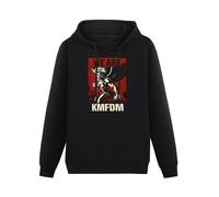 XIANG LIU JI KMFDM We Are KMFDM Industrial Front 242 Die Krupps Mdfmk Ebm Black Men's Hooded Unisex Sweatshirt XL