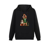 XIANG LIU JI Larry Bird Photo Poster Black Men's Hooded Unisex Sweatshirt XXL
