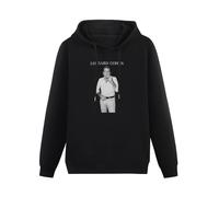 XIANG LIU JI Leonard Cohen Tribute Black Men's Hooded Unisex Sweatshirt L