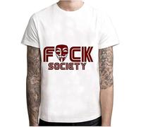 XIANG LIU JI Mr. Robot Hack Hacking Society T-Shirt Mens Unisex White Tees 3XL