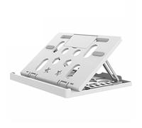 XIANGFA ZJ supporto per laptop supporto per laptop proiettore schermo 3D supporto portatile per scrivania e letto 6 livelli angoli regolabili in altezza supporto per notebook (colore: bianco)