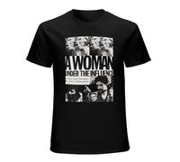 XIANGGEGE A Woman Under The Influence John Cassavetes Gena Rowlands Cinemaphile Arthou Men's T-Shirt Unisex Tee Black Shirt S
