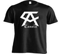 XiangGuFeiNiuWei Canelo Alvarez Boxing Team Canelo Unisex 100% Cotton Short-Sleeve T-Shirts Black S