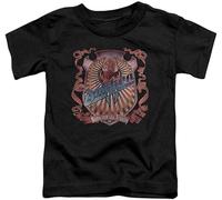 XiangGuFeiNiuWei Dokken Back Attack Toddler Unisex 100% Cotton Short-Sleeve T-Shirts Black L