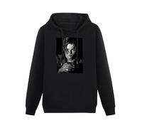 XiangGuFeiNiuWei Leonardo Dicaprio Hot Sexy Cute Poster Hoody Unisex Ptinted Hoodies Long Sleeve Men's Hooded with Pocket Black L