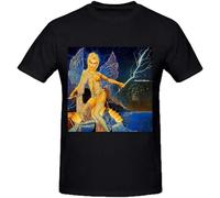 XiangGuFeiNiuWei Patty Pravo Munich Album Fun Tee Shirts for Men O-Neck Unisex Short Sleeve T-Shirt Black M