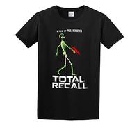 XiangGuFeiNiuWei Total Recall A Film By Paul Verhoeven Unisex 100% Cotton Short-Sleeve T-Shirts Black L