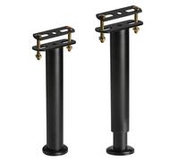 XiangJunly 2 gambe regolabili in altezza, 25 - 42 cm, piedini in metallo, supporto per letto centrale, piedini regolabili per mobili, telaio del letto, gambe di supporto centrale per divano, armadio