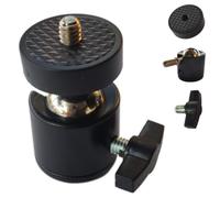 Xianglangsuccess 1 pz Nero 360 Rotary Mini-Ball Head Vite 1/4 ", per fotocamera DSLR Treppiede testa a sfera Holder