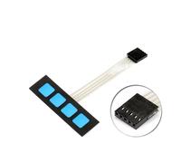 XIANGN 5 PCS 4 Tasti A Matrice di Membrana Tastiera Tastiera Pannello di Controllo Tastiera SCM Tastiera Estesa 1x4 Nessuna Parola (Size : 5pcs)
