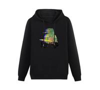 XIANGSHE King Gizzard And The Lizard Wizard Men Sweatshirts Graphic Mens Cotton Casual Black Hoodies XXL