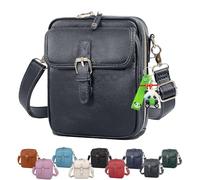 XIANGSHI Balconfoster Crossbody Bags for Women Anti Theft, Collaboraten1 Crossbody Leather Bags for women, Large Capacity Vintage Cross Body Leather Bag for Women with Built in Wallet (Gray)