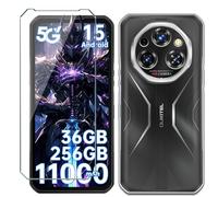 Xiangyun Cover per Oukitel WP55/Oukitel WP55 Pro Custodia con 1 Pezzo Vetro Temperato Pellicola Prottetiva - Trasparente Caso Silicone Crystal Clear Protettiva TPU Bumper Morbido Shell Case (6.6")