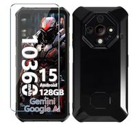 Xiangyun Cover per Ulefone Armor X16 Custodia con 1 Pezzo Vetro Temperato Pellicola Prottetiva - Caso Silicone Nero Protettiva TPU Bumper Morbido Shell Case (5.56")