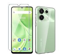 Xiangyun Cover per Umidigi G9 5G/G9A/G9T/G9C Custodia con 1 X Film di Vetro Temperato protezione - Trasparente Caso Silicone Crystal Clear Protettiva TPU Bumper Morbido Shell Case (6.75")