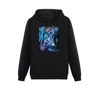 XiangZai Crimson Glory Transcendence American Heavy Metal Graphic Logo Unisex Hoody with Pocket Black XXL