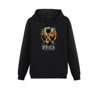 XiangZai Nuclear Radiation Shadow Stalker Russian Movie Hoody Unisex Long Sleeve Hooded with Pocket Black XL