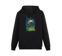 XiangZai Tales from The Crypt Hoody Unisex Ptinted Hoodies Long Sleeve Men's Hooded with Pocket Black XL