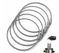 Xiansini 5 anelli di cera per catena in acciaio inox, 1,5 x 30 cm, anello in filo per cera calda della bicicletta, supporto per catena per immersione pulita durante la cera della catena