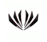 XIANTENG 6 Pezzi Canard Paraurti Anteriore per Vauxhall Vivaro B 2014-2019 Alette Aerodinamiche Set ABS Anti-Urto Trama Fibra di Carbonio,Black