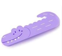 xianynow Morbido Silicone, Astuccio Scuola a Forma di Coccodrillo, Portapenne da Tavolo, con Cerniera, in Silicone, Astuccio Penne Pastelli Pennarelli