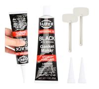 xianynow Sigillante per Motore Auto 2x85g con 2 Estrusori, Silicone Nero Alte Temperature, Resistente all'Olio e alle Perdite, Pasta Sigillante per Guarnizioni Motore e Scarico