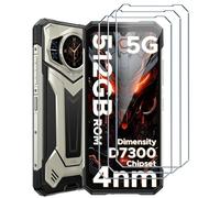 Xianyun 3 Pezzi Pellicola Vetro Temperato per Doogee S200/S200X/S200 Plus (6.72")- Durezza 9H, Antigraffio, Senza Bolle, 0,33mm Ultra HD Trasparente, Pellicola Prottetiva