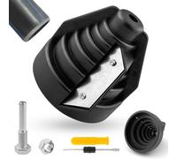 xianzhanEU Utensile per smussatura per tubi in plastica, per sbavare tubi in PE, per smussare tubi da 20, 25, 32, 40, 50 e 63 mm, temperamatite per tubi in plastica PE con 1 cacciavite