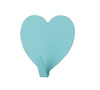 XIAO HAU 12 ganci adesivi a forma di cuore in acciaio inox a forma di cuore, decorazione pratica per la stanza delle ragazze (verde)
