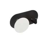 Xiao Hua 1 pezzo, adesivo forte, non c'è bisogno di forare, per porta di cucina e bagno, adesivo da parete, adesivo non lascia segni, gancio portante (bianco e nero, doppio gancio)