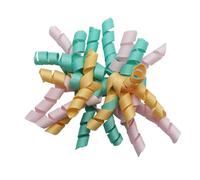 XIAO HUA 2 fiocchi per capelli ricci elastici per capelli per bambini e adolescenti, per coda di cavallo, accessori per capelli, A13