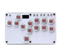 XIAO SHI MIN STORY Arcade Stick Controller di gioco a 13 tasti con funzioni RGB e Turbo personalizzate, controller arcade Street Fight per PC/PS3/PS4/Switch/Steam Game Keyboard supporta Hot Swap e