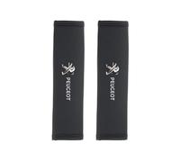 XIAOBINGFA 2 Pezzi Copri Cintura di Sicurezza per Peugeot 208 II I 2019-2024, Protezione per di Sicurezza Rimovibile Mbottiture Cinture Traspiranti Interni Accessori,Black